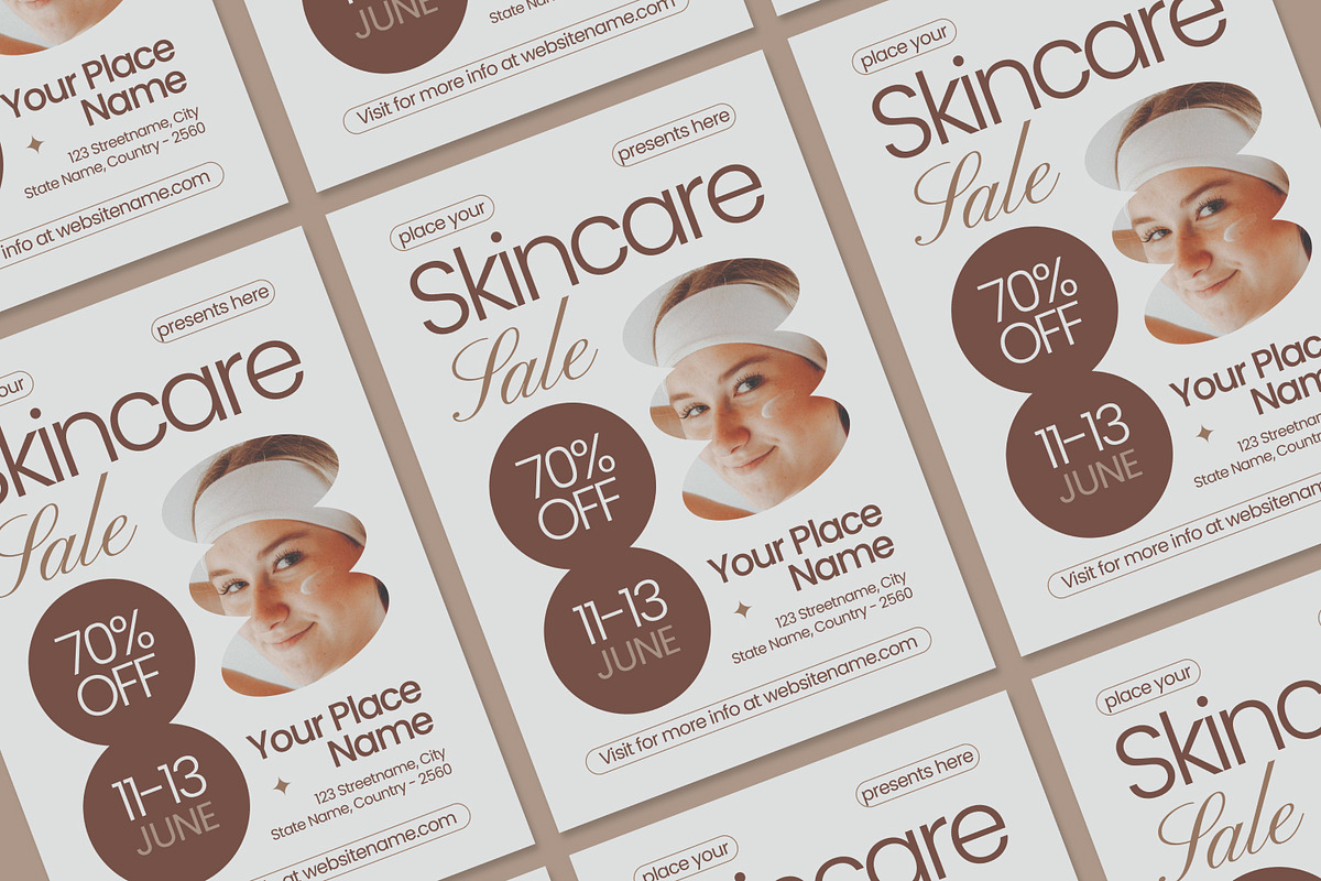 Skincare Sale - Flyer, a Brochure Template by Izdihaar_Studio (Photo 3 of 3)