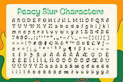 Peacy Blur, a Sans Serif Font by Craft Supply Co. (Thumbnail 8 of 8)