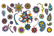 Floral doodle elements, a Templates & Theme by kizi (Thumbnail 2 of 4)
