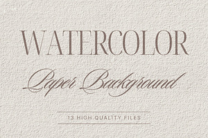 Watercolor Paper Background