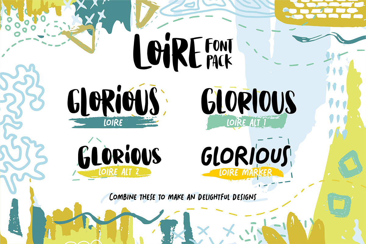 Loire Font Pack + Graphic Bundle preview 2