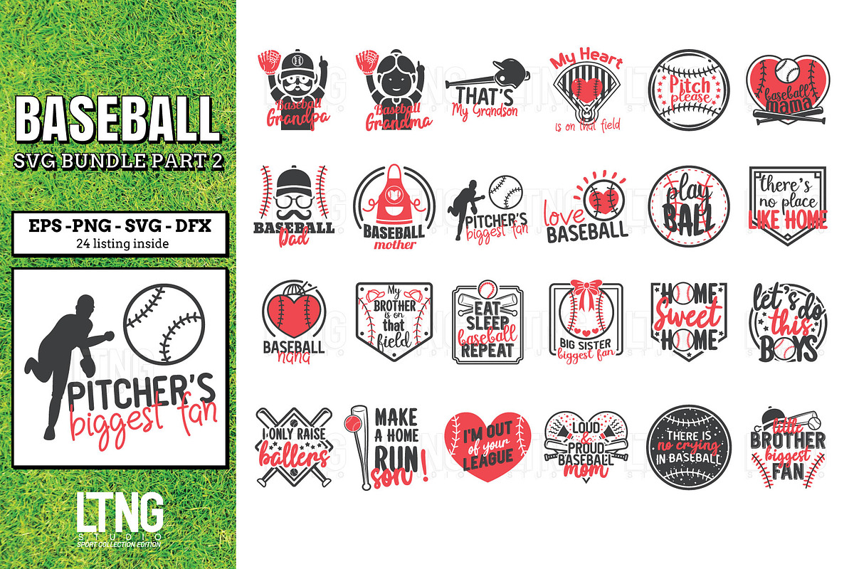 Baseball SVG bundle part 2, an Object Graphic by LTNG STUDIO (Photo 1 of 3)