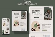 Canva Website Template, a Websites & App Template by Asha Glenn Design Studio (Thumbnail 1 of 10)