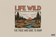 Life Wild For Those Who Dare To, an Illustration by SharpMarketplace (Thumbnail 1 of 4)