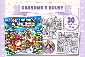 Grandma’s Winter House Coloring Book