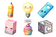 Whimsical Teacher Themed Clipart, an Illustration by Daily.Designs (Thumbnail 3 of 5)