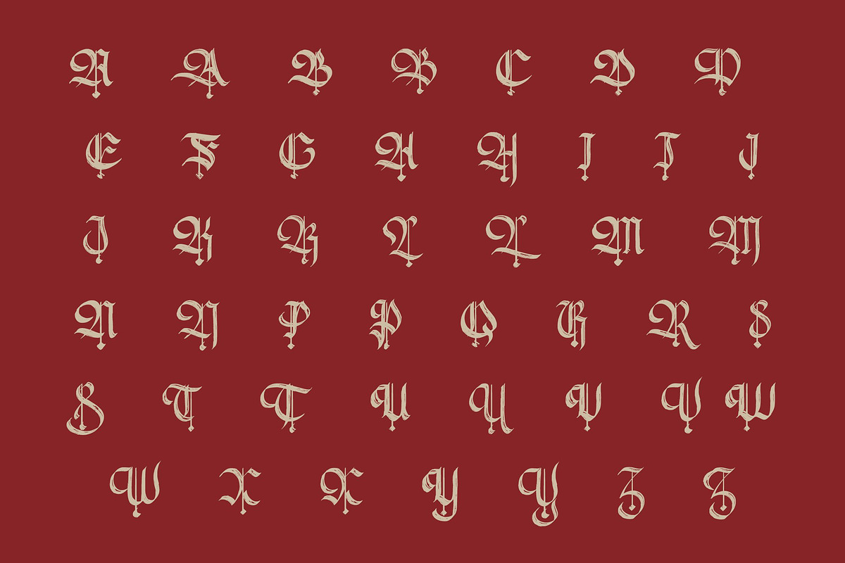 Hasfegia – Gothic Font, a Blackletter Font by Randi Irvan | Rvandtype (Photo 9 of 11)