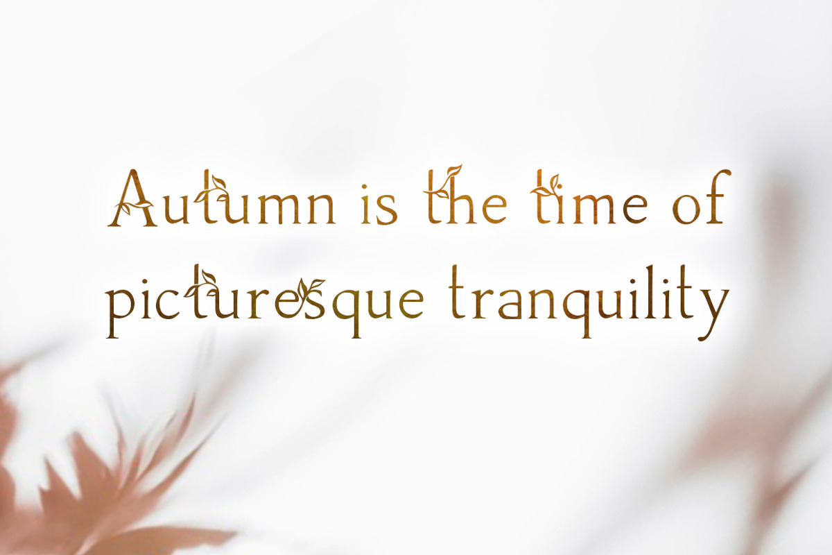 Herb - floral ligature font, a Serif Font by Innire (Photo 2 of 10)