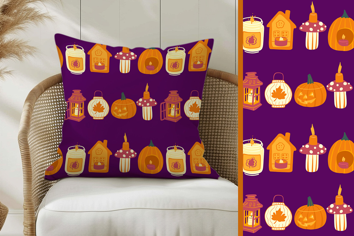 Halloween light clipart & patterns, a Seasonal Illustration by Carpet Tapete Pretzel (Photo 11 of 14)