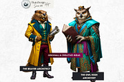 Gilded Menagerie Royal Animals, an Animal Illustration by ThatsDesignArt (Thumbnail 5 of 13)