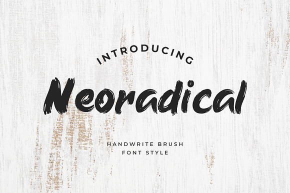 Neoradical Handwritten Brush Font preview 7