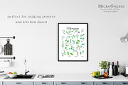 Microgreens sprouted seeds clipart, a Food Illustration by Ksenia Shmakova (Thumbnail 8 of 8)