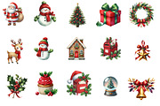 Happy Holidays Christmas Clipart, an Illustration by Designworld (Thumbnail 4 of 6)