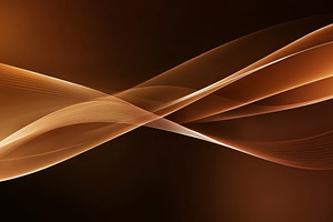 Elegant Flowing Golden Waves with Smooth Glossy Texture, an Abstract Photo by Natalia Klenova's Shop