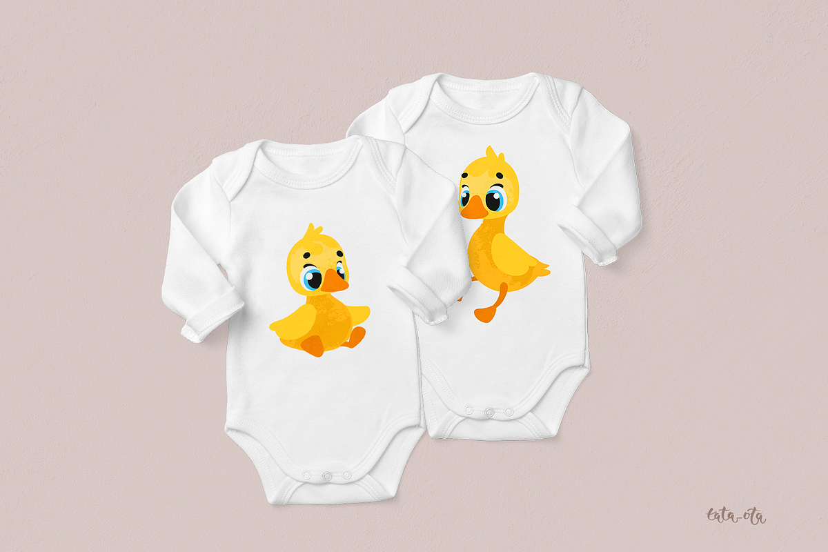 Ducks and ducklings, an Animal Illustration by tata_ota (Photo 2 of 9)