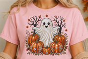 Rhinestone Ghost Halloween PNG, a Seasonal Illustration by DreamCafeArt (Thumbnail 5 of 6)
