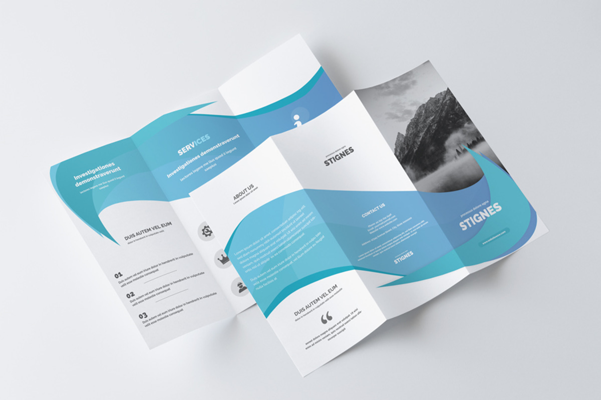 Business Trifold Brochure, a Brochure Template by Creative Shop (Photo 3 of 4)