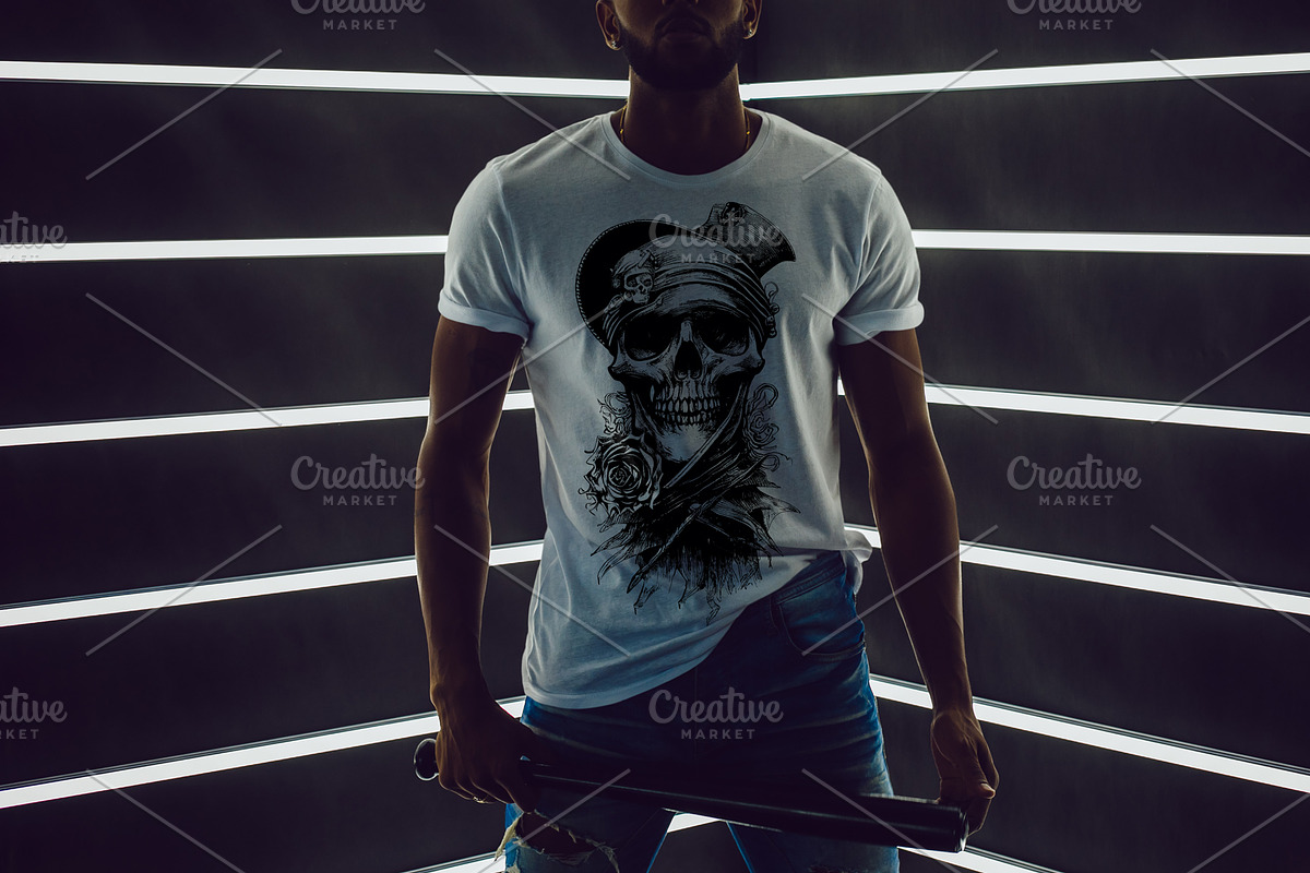 Pirate skull illustration, an Illustration by optimism (Photo 3 of 3)