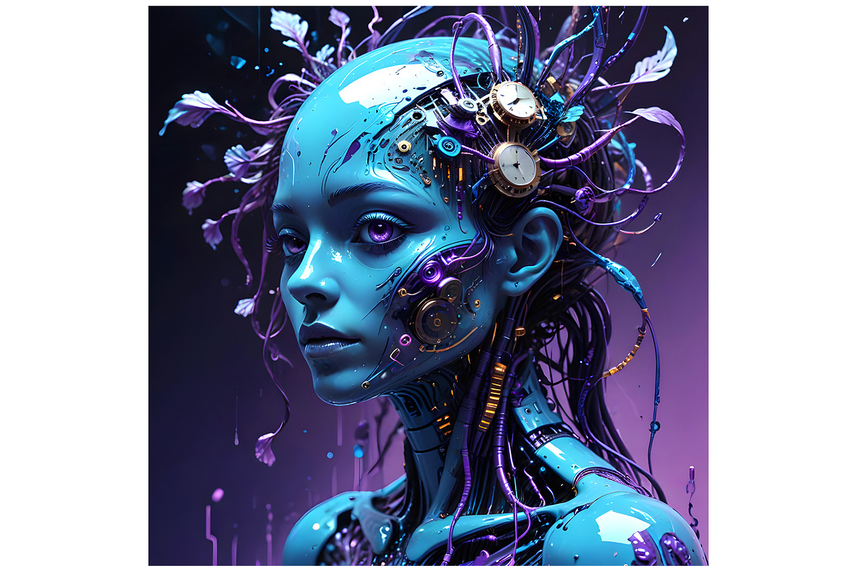 Fantasy Techno Women, a Person Illustration by Sharon Schwalbe (Photo 4 of 4)