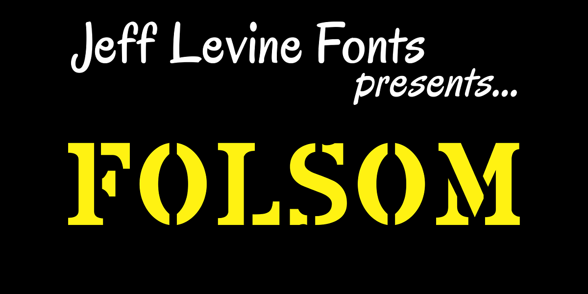 Folsom JNL, a Serif Font by Jeff Levine Fonts