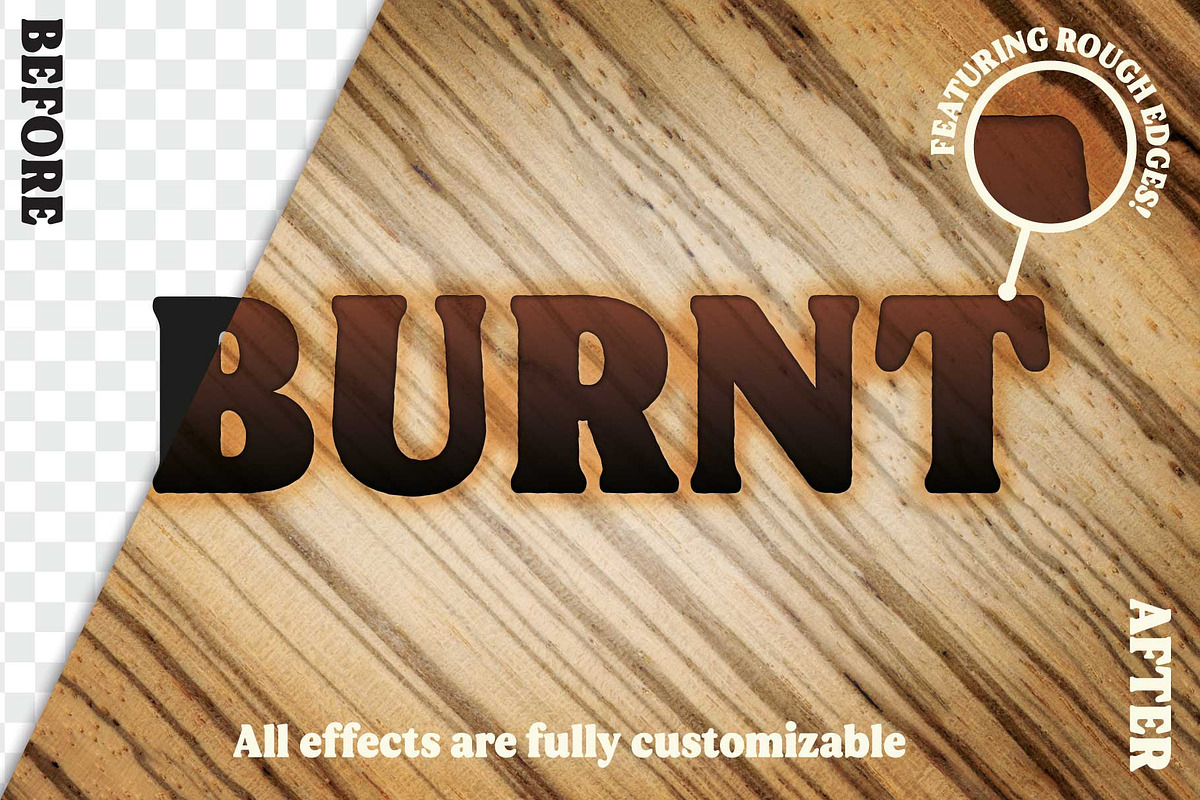 Wood Textures & Pyrography Effects, a Layer Style Add-On by The Artifex Forge (Photo 16 of 16)
