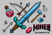 Miner Elements, a Graphic by EvanEckard (Thumbnail 1 of 3)
