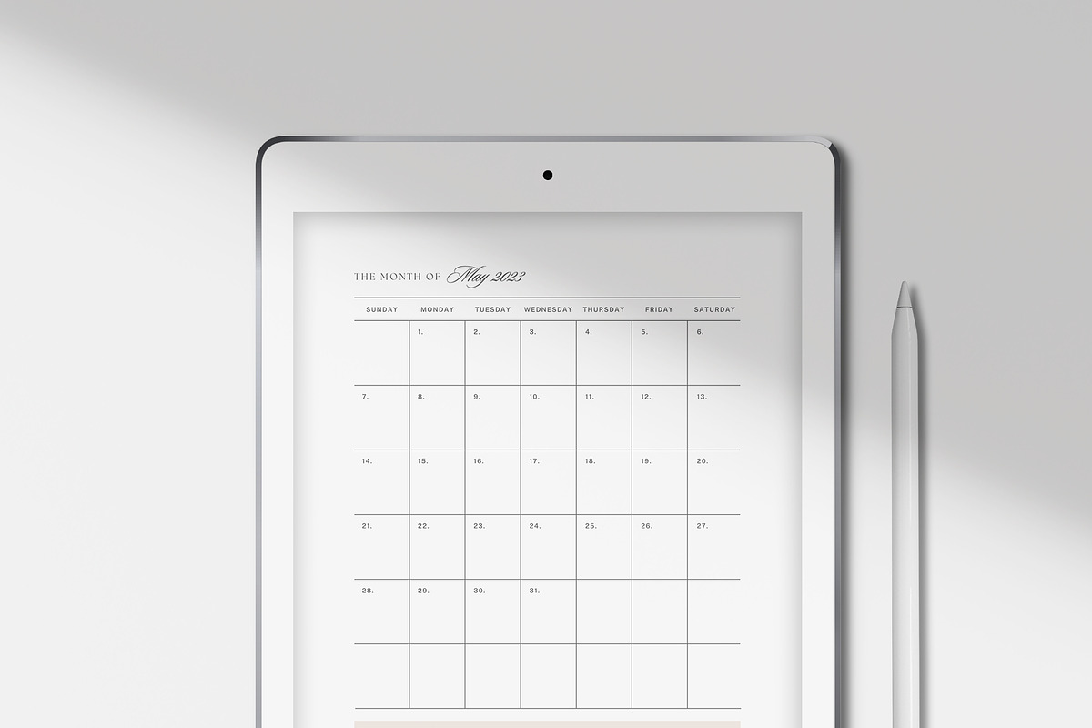 2023 Calendar Printable for Canva, a Stationery Template by roselindoco (Photo 3 of 3)
