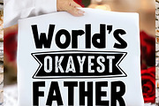 World's Okayest Father T shirt, a Graphic by crative8112 (Thumbnail 2 of 3)