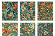 Seamless pattern with flowers, an Illustration by Pundateam (Thumbnail 4 of 5)