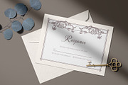 Baroque Wedding Stationery Suite, an Invitation Template by ilustrinna (Thumbnail 11 of 14)