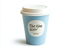 The Coffee Shop Cup Blue Paper Cup C, a Food & Drink Photo by Pixeness Studio