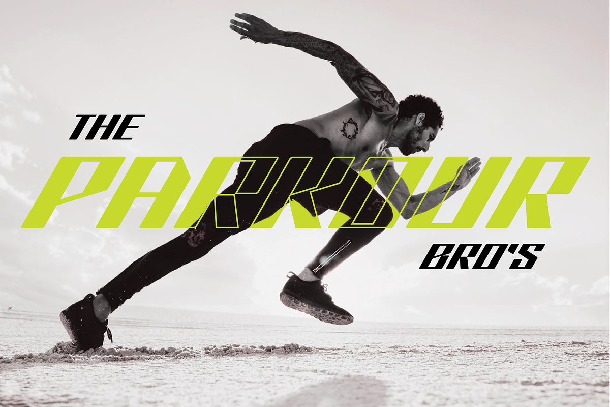 Strn-Sharp Edgy Sports Font, a Sans Serif Font by Ebad Designs (Photo 4 of 8)