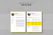 Minimalist Resume/CV, a Resume Template by Ahsanjaya (Thumbnail 1 of 3)