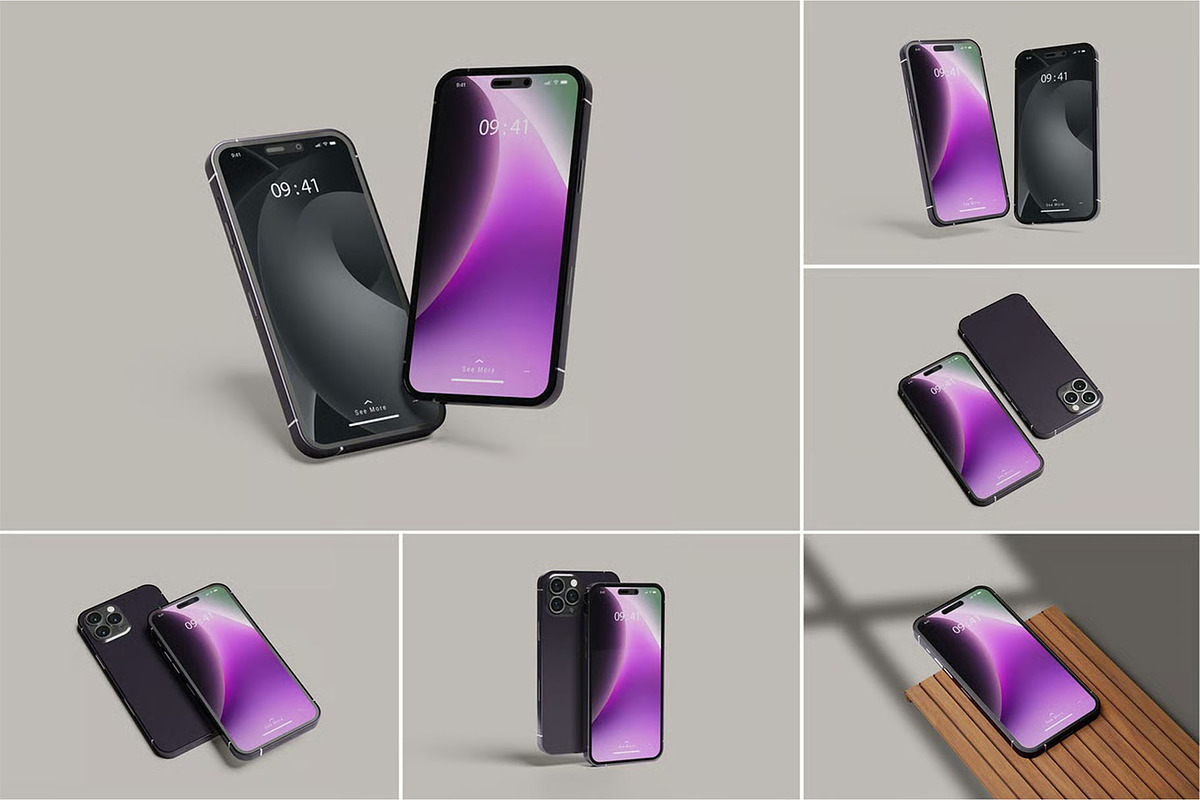 iPhone 14 Pro Max Mockup, an iPhone Mockup by zpackcreative (Photo 1 of 7)