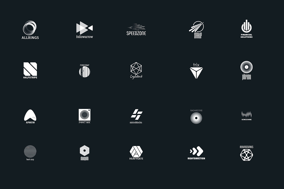 20 abstract logo, a Branding & Logo Template by airunreal (Photo 2 of 4)