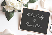 Calligraphic Script Font - Paulina B, a Script Font by sereneowl (Thumbnail 3 of 4)