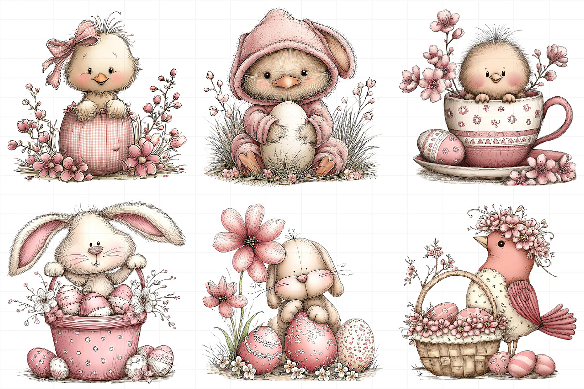 Whimsical Easter Animal Clipart, an Illustration by Daily.Designs (Photo 8 of 8)