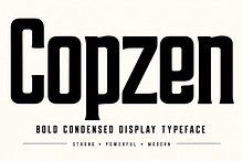 COPZEN — Bold Condensed Display Font