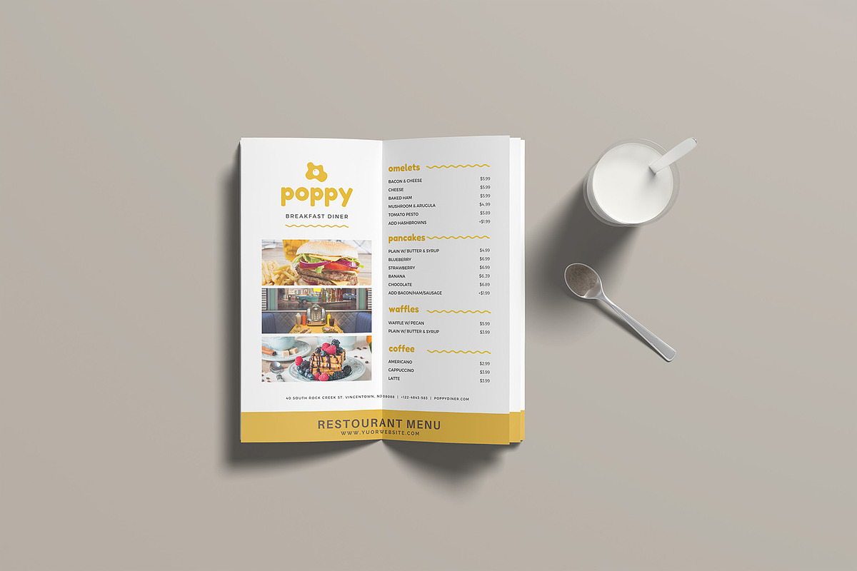 Menu Mockup, a Product Mockup by graphicsecond (Photo 3 of 3)