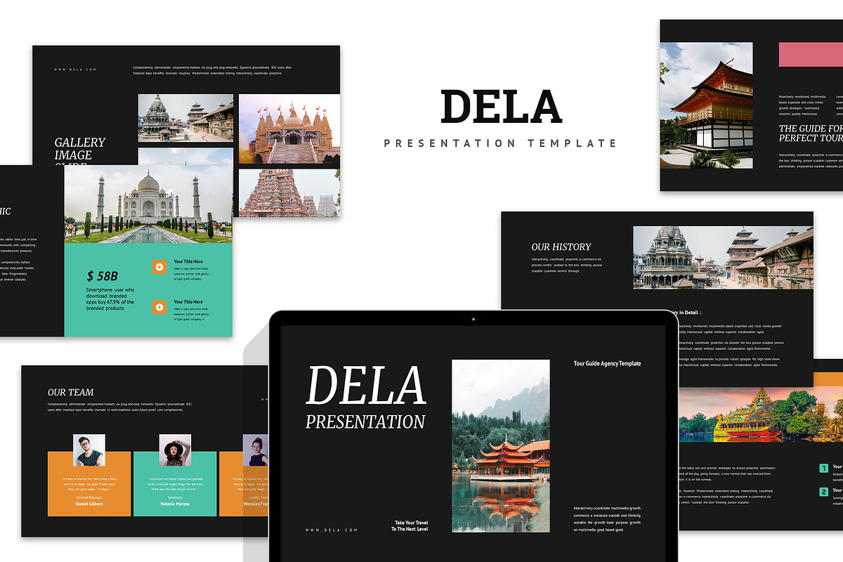Dela : Tour and Travel Keynote, a Presentation Template by Punkl Camp (Photo 1 of 9)