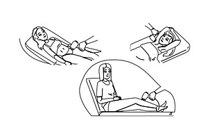 beauty hair removal woman vector, a Person Illustration by pikepicture