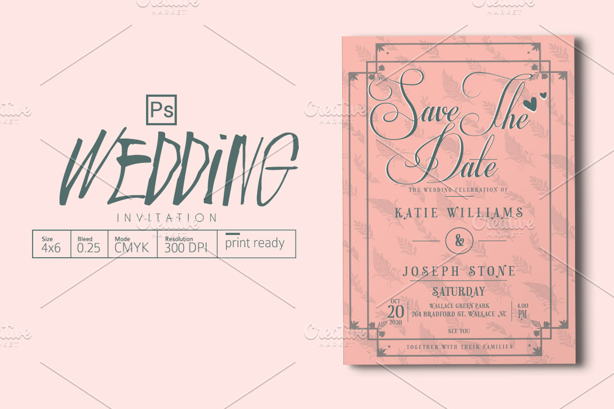 Wedding Invitation, an Invitation Template by Tiaga (Photo 1 of 3)