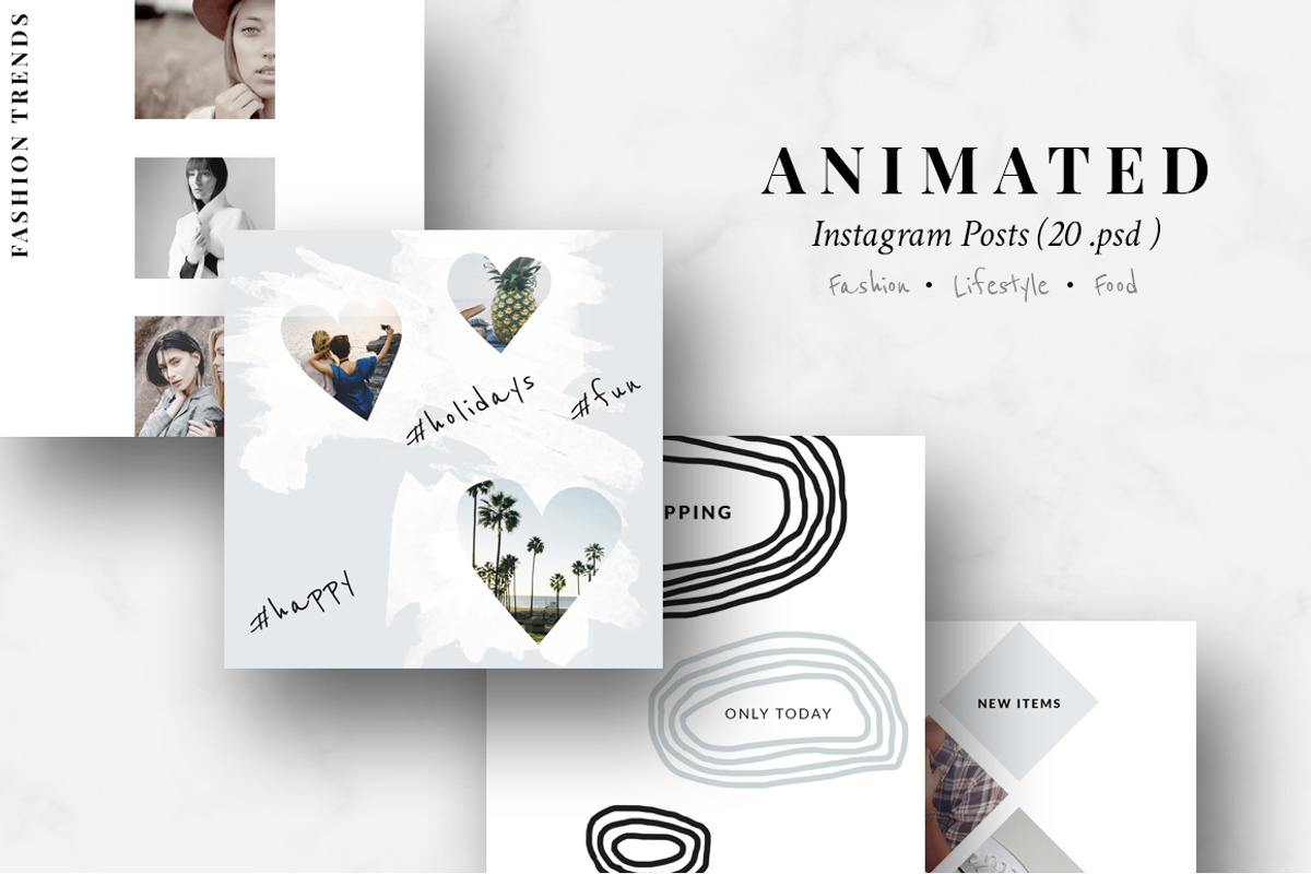 90% OFF | BUNDLE-Instagram Templates, a Social Media Template by CreativeFolks (Photo 14 of 36)