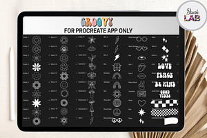 Groovy Procreate Stamps And Brushes