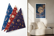 Celestial Patterns and Art Prints, a Pattern Graphic by Ninterints (Thumbnail 10 of 19)