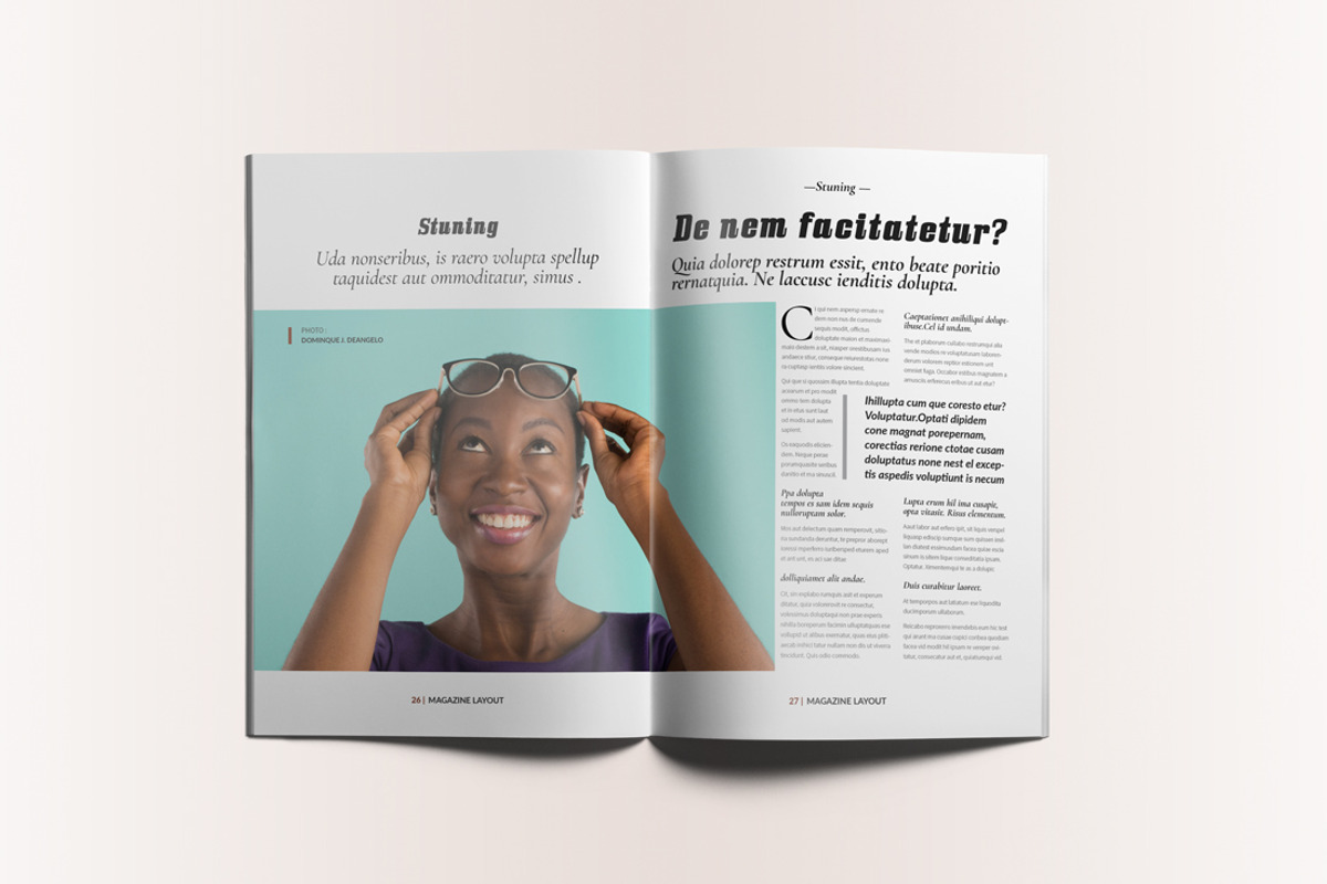 Lifestyle Magazine Layout, a Magazine Template by Swayang (Photo 14 of 22)