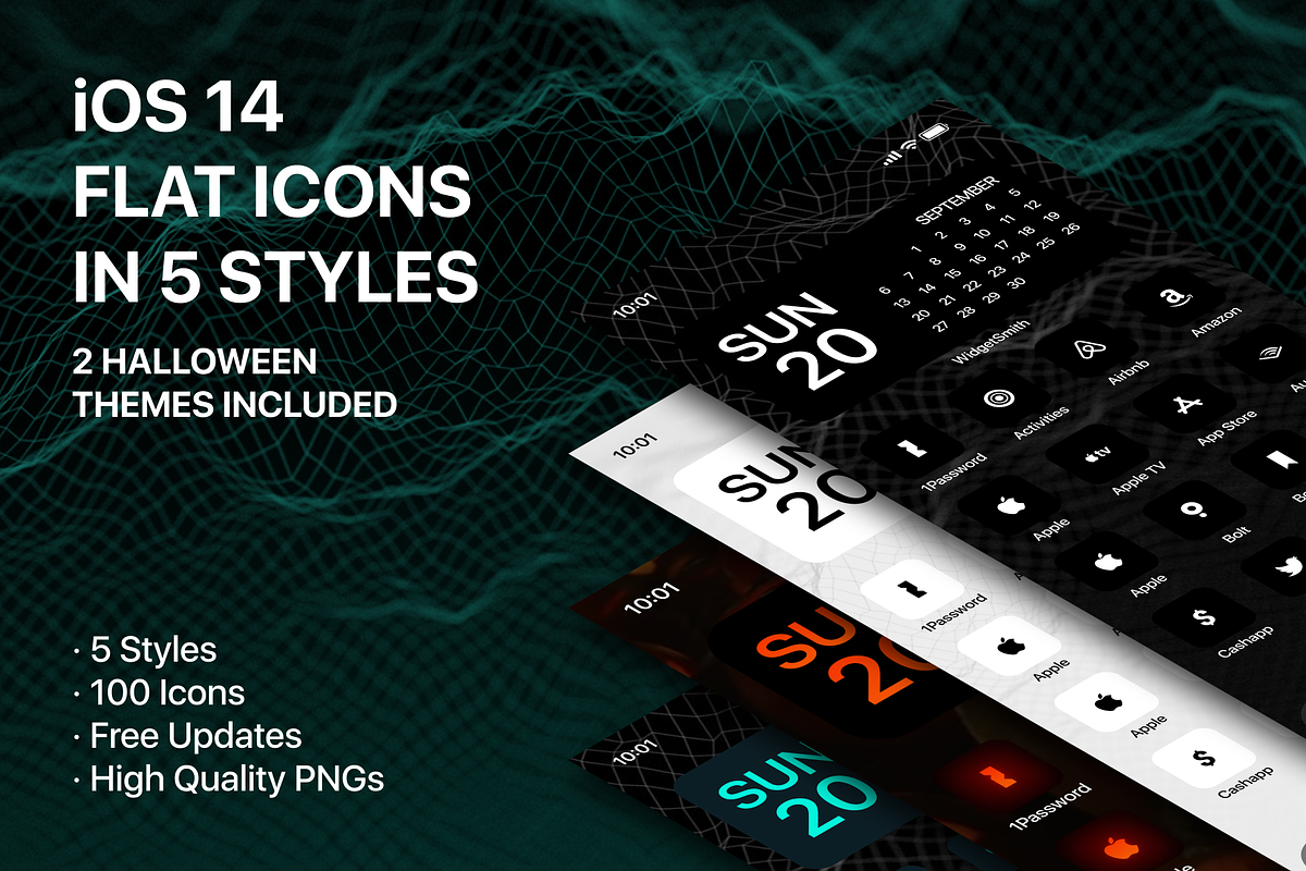 iOS 15 Flat Icon Pack with 5 Styles, an Icon by FerdiCildiz (Photo 1 of 8)