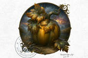 Fantasy Autumn Pumpkins, a Seasonal Illustration by ThatsDesignArt (Thumbnail 5 of 14)