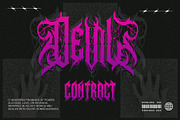 Noctyrr Heavy Metal Gothic Font, a Blackletter Font by Letterara (Thumbnail 3 of 15)