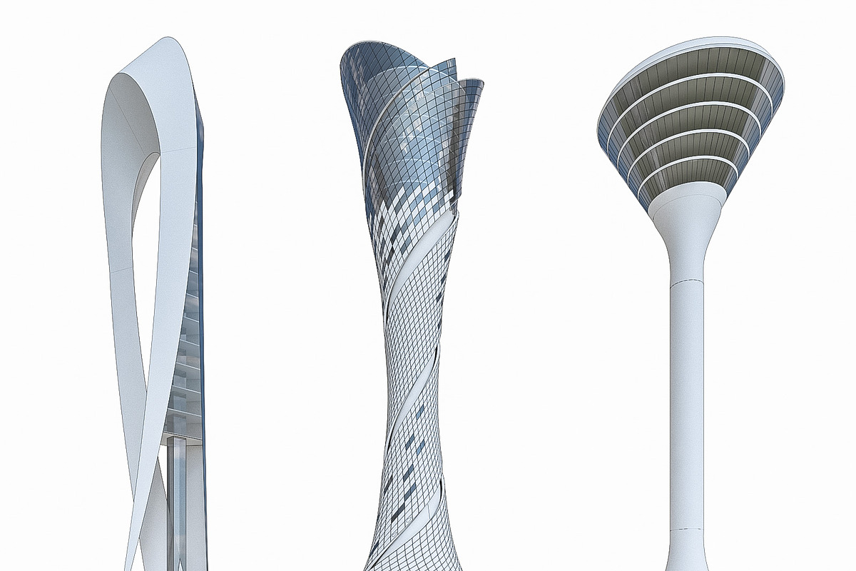 Airport Control Towers, an Architecture 3D Model by 3DNUTS (Photo 12 of 14)